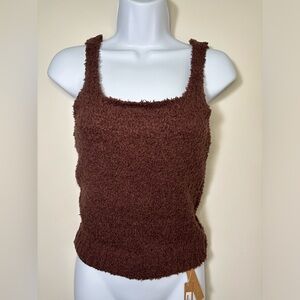 SKIMS Cozy Collection Knit Fuzzy Tank NWT - Size S/M